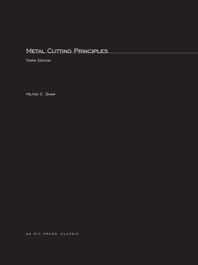 Metal Cutting Principles third edition