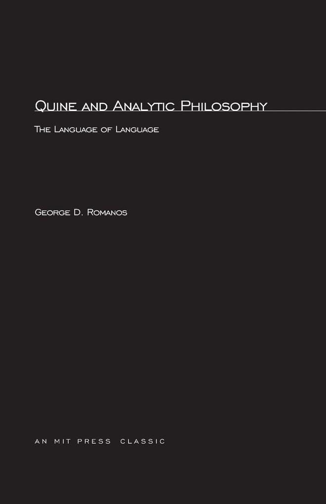 Quine and Analytic Philosophy