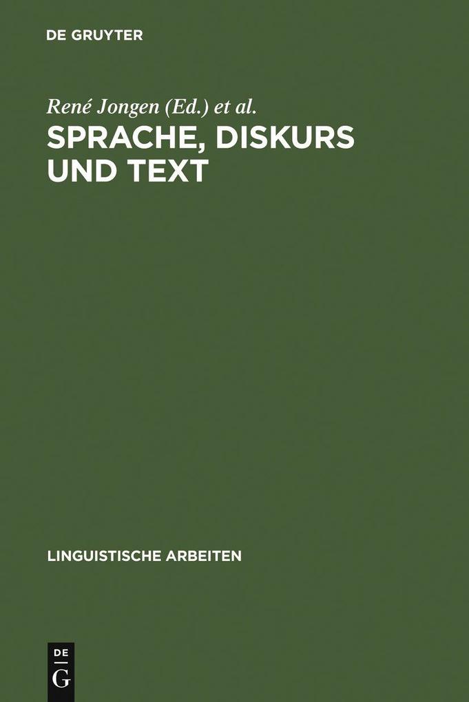 Sprache Diskurs und Text