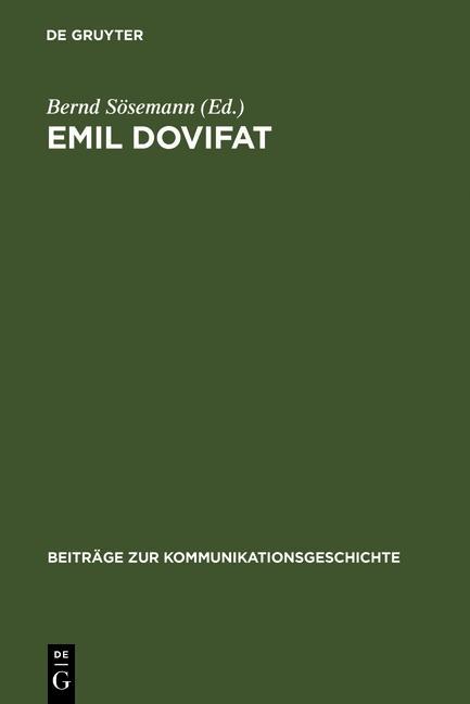 Emil Dovifat als eBook Download von