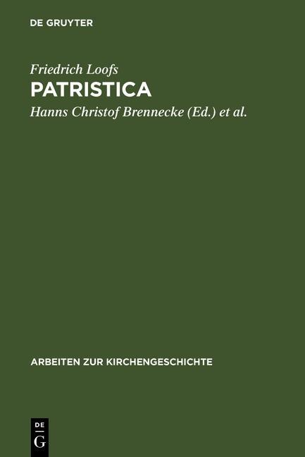 Patristica - Friedrich Loofs
