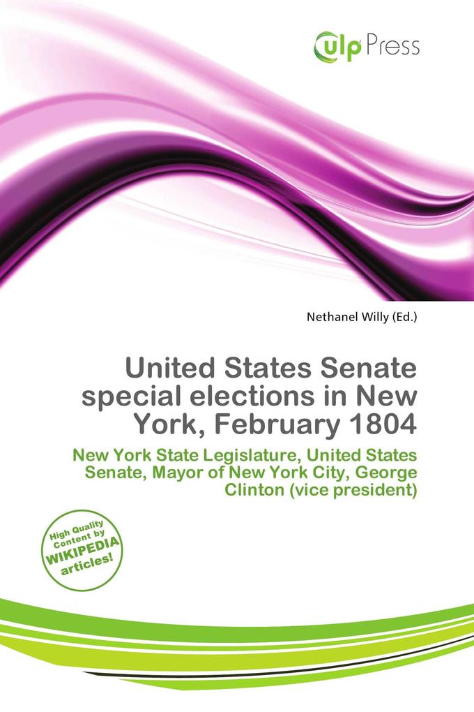 United States Senate special elections in New York February 1804