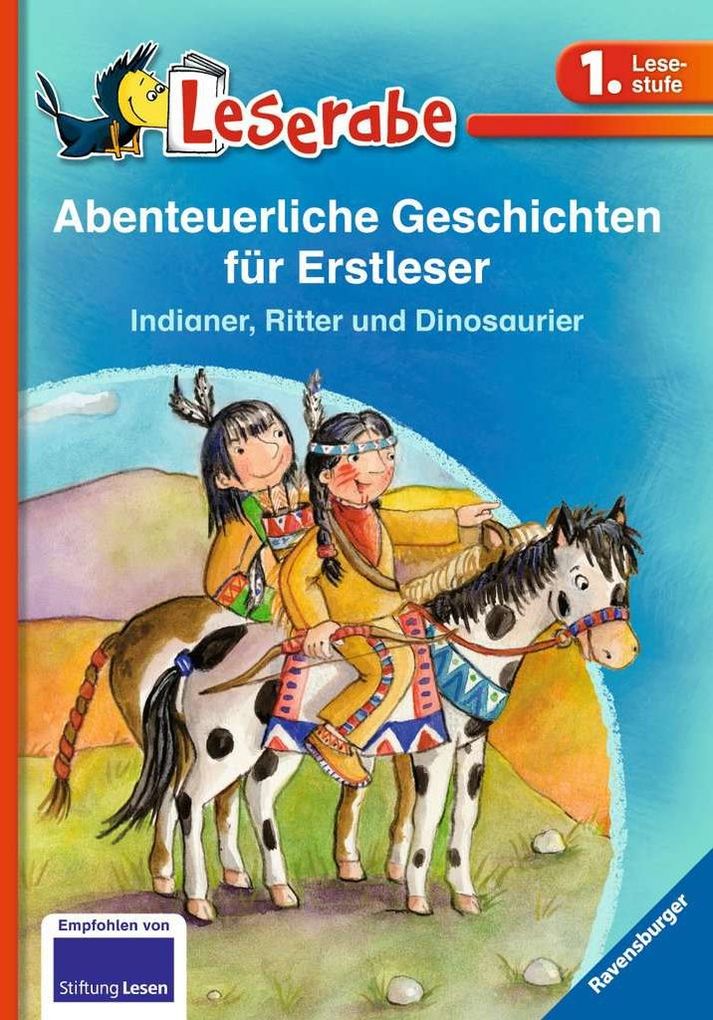 Image of Abenteuerliche Geschichten für Erstleser. Indianer Ritter und Dinosaurier - Leserabe 1. Klasse - Erstlesebuch für Kinder ab 6 Jahren