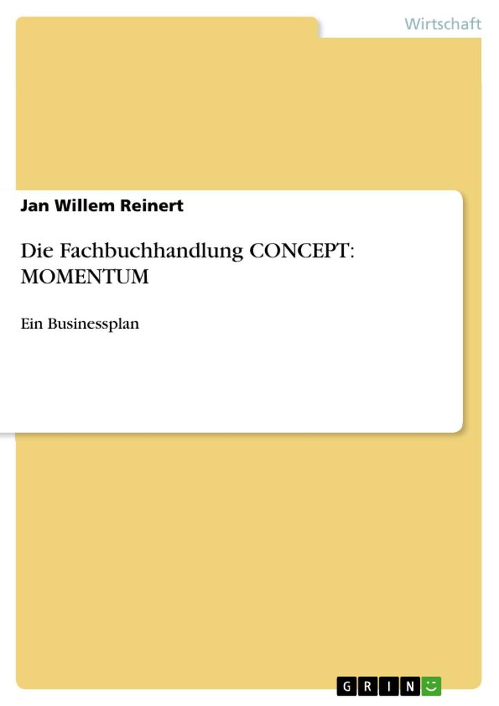 Die Fachbuchhandlung CONCEPT: MOMENTUM - Jan Willem Reinert