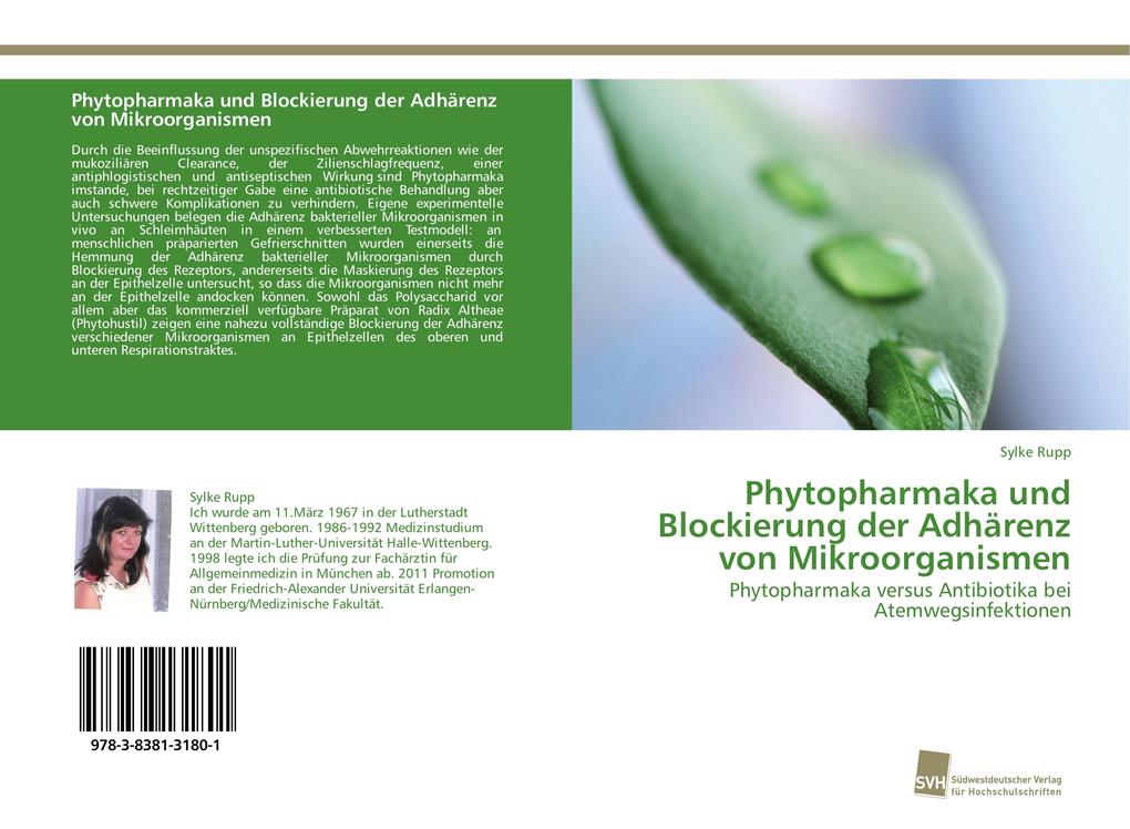 Phytopharmaka und Blockierung der Adhärenz von Mikroorganismen - Sylke Rupp