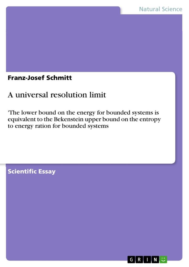 A universal resolution limit