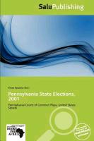 Pennsylvania State Elections 2001