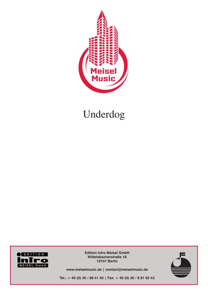 Underdog - Giorgio Moroder