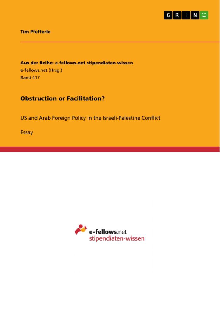 Obstruction or Facilitation? - Tim Pfefferle