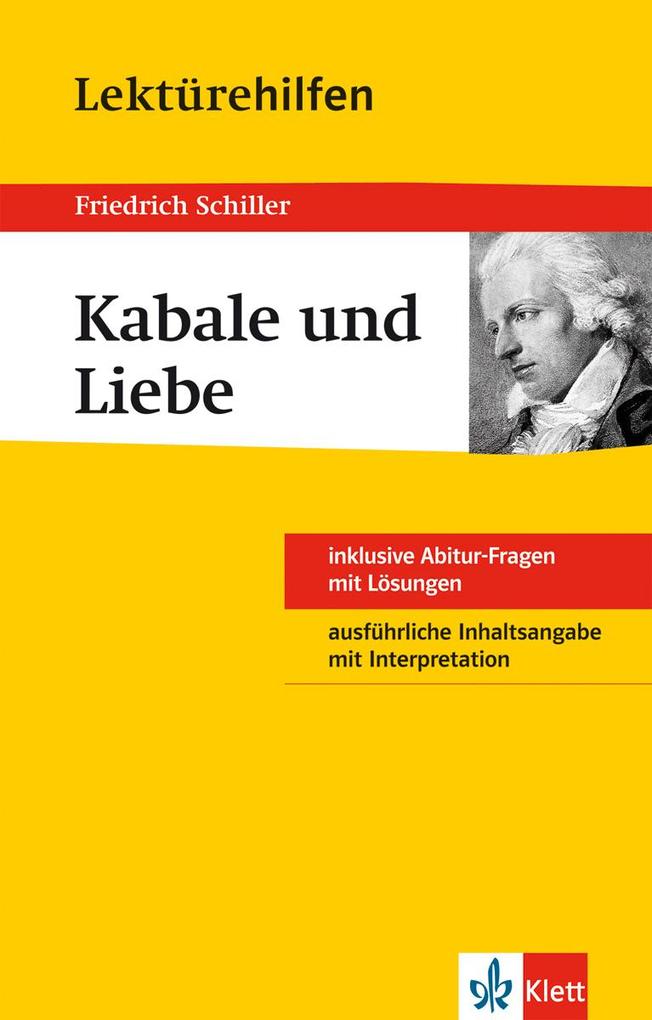 Image of Lektürehilfen Friedrich Schiller Kabale und Liebe