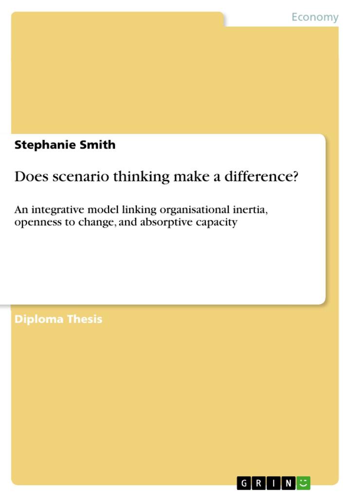 Does scenario thinking make a difference? als eBook Download von Stephanie Smith - Stephanie Smith