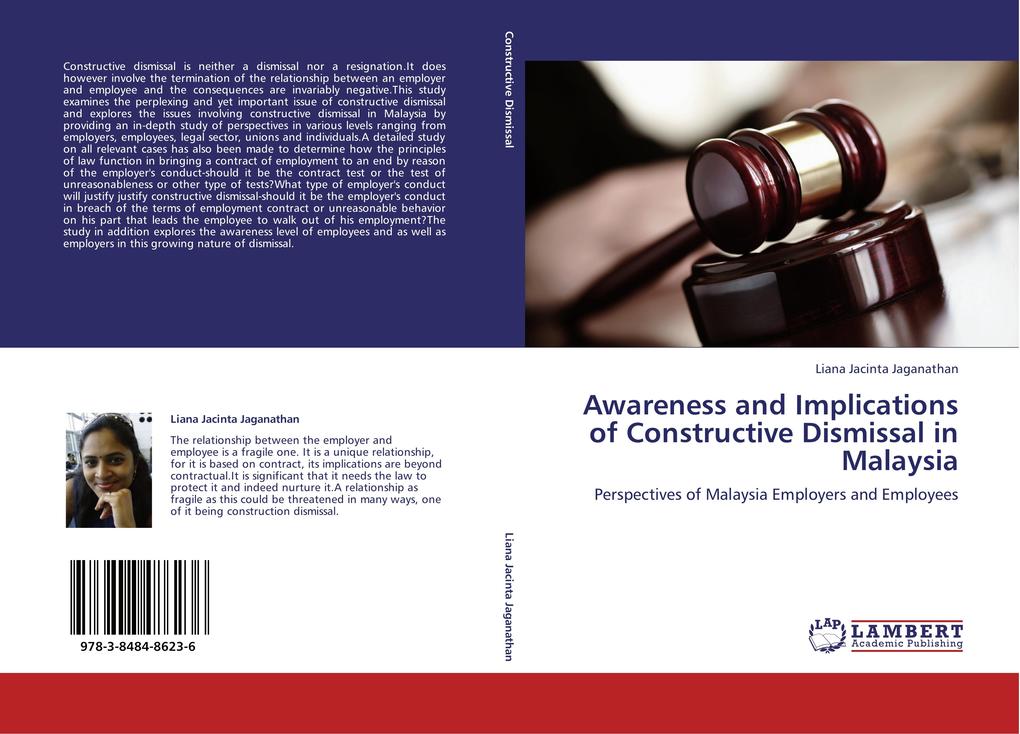 Awareness and Implications of Constructive Dismissal in Malaysia als Buch von Liana Jacinta Jaganathan - Liana Jacinta Jaganathan