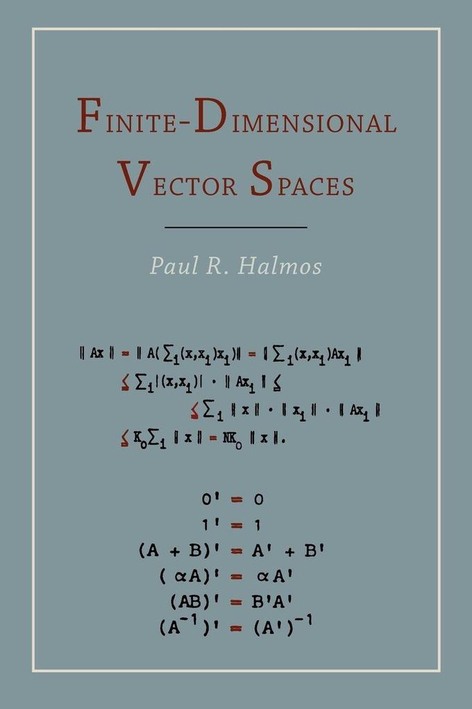 Finite Dimensional Vector Spaces