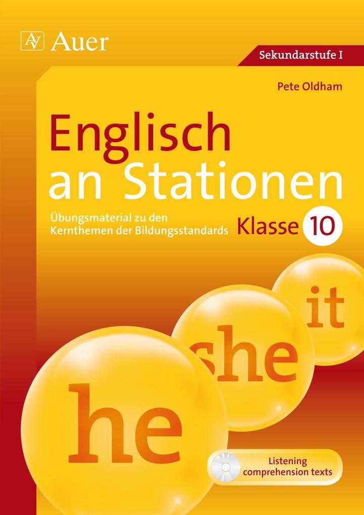 Englisch an Stationen 10 m. 1 CD-ROM - Pete Oldham