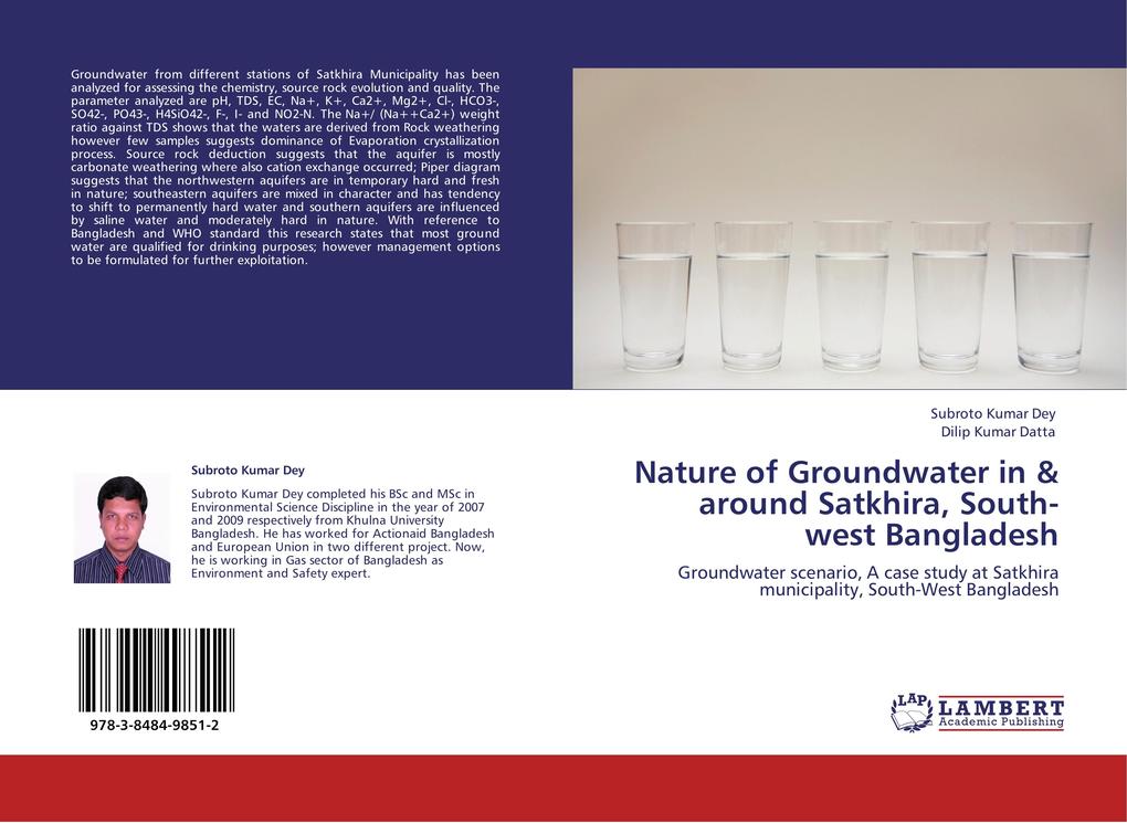 Nature of Groundwater in & around Satkhira South-west Bangladesh