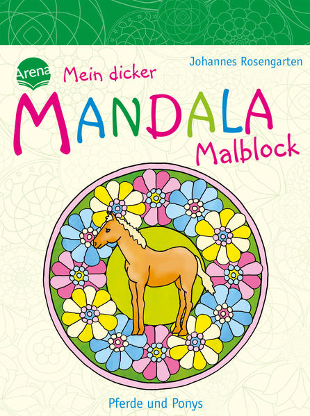 Image of Mein Dicker Mandala Malblock - Pferde Und Ponys - Johannes Rosengarten, Kartoniert (TB)