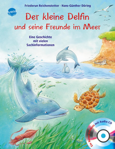 Der kleine Delfin und seine Freunde im Meer