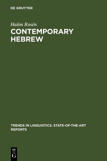 Contemporary Hebrew - Haiim Rosén