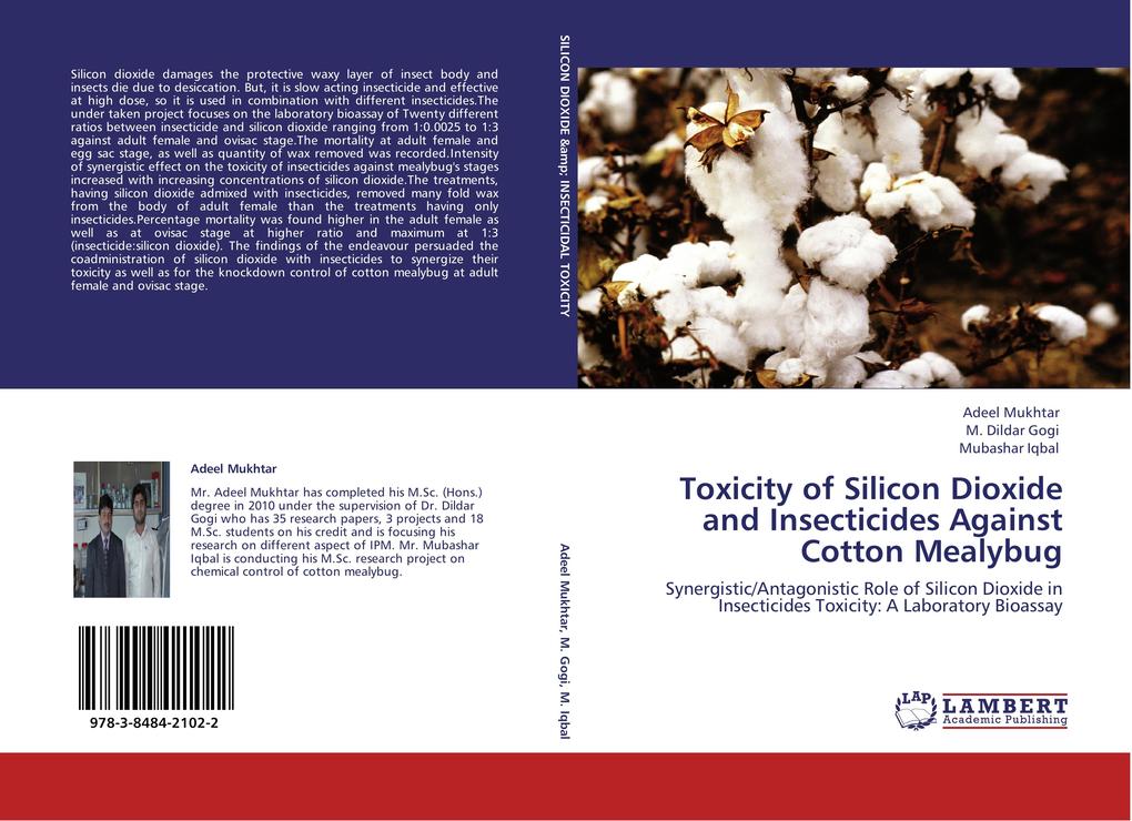 Toxicity of Silicon Dioxide and Insecticides Against Cotton Mealybug - Adeel Mukhtar/ Muhammad Dildar Gogi/ Mubashar Iqbal/ M. Dildar Gogi