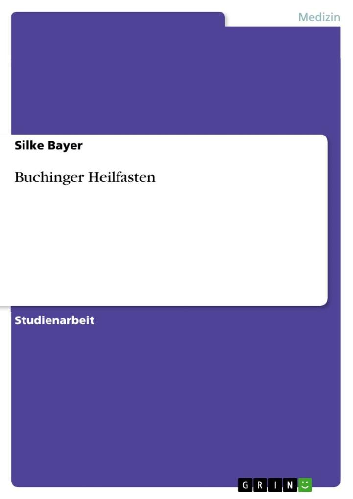 Buchinger Heilfasten - Silke Bayer