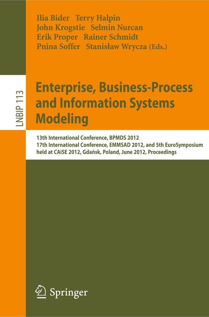 Enterprise Business-Process and Information Systems Modeling