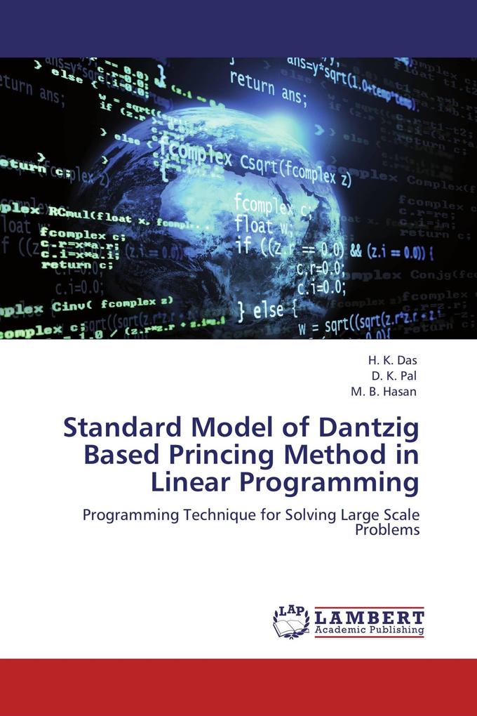 Standard Model of Dantzig Based Princing Method in Linear Programming