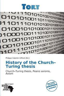 History of the Church-Turing thesis