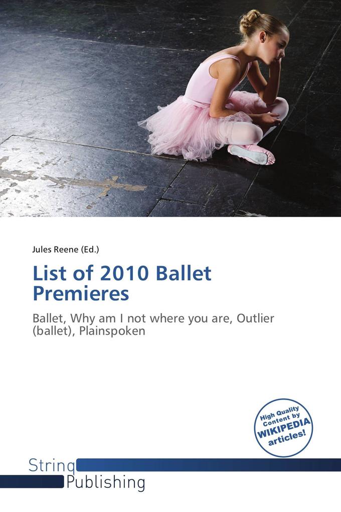 List of 2010 Ballet Premieres