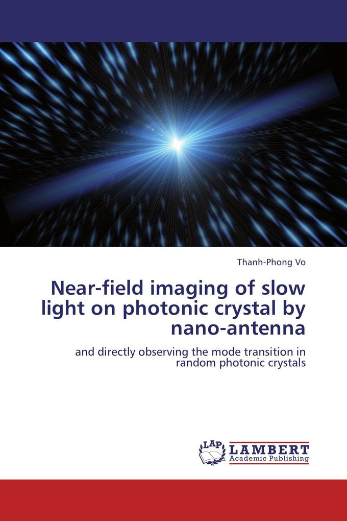 Near-field imaging of slow light on photonic crystal by nano-antenna