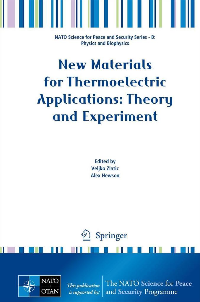 New Materials for Thermoelectric Applications: Theory and Experiment