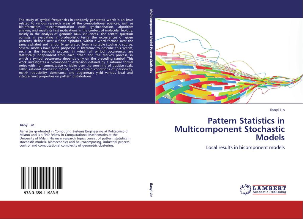 Pattern Statistics in Multicomponent Stochastic Models