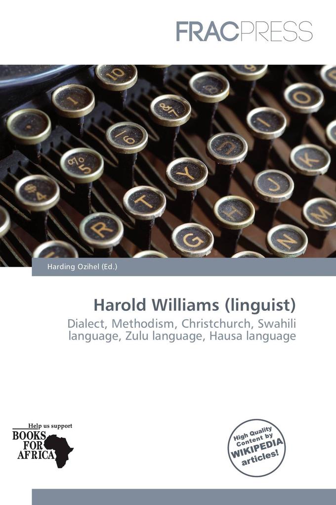 Harold Williams (linguist)