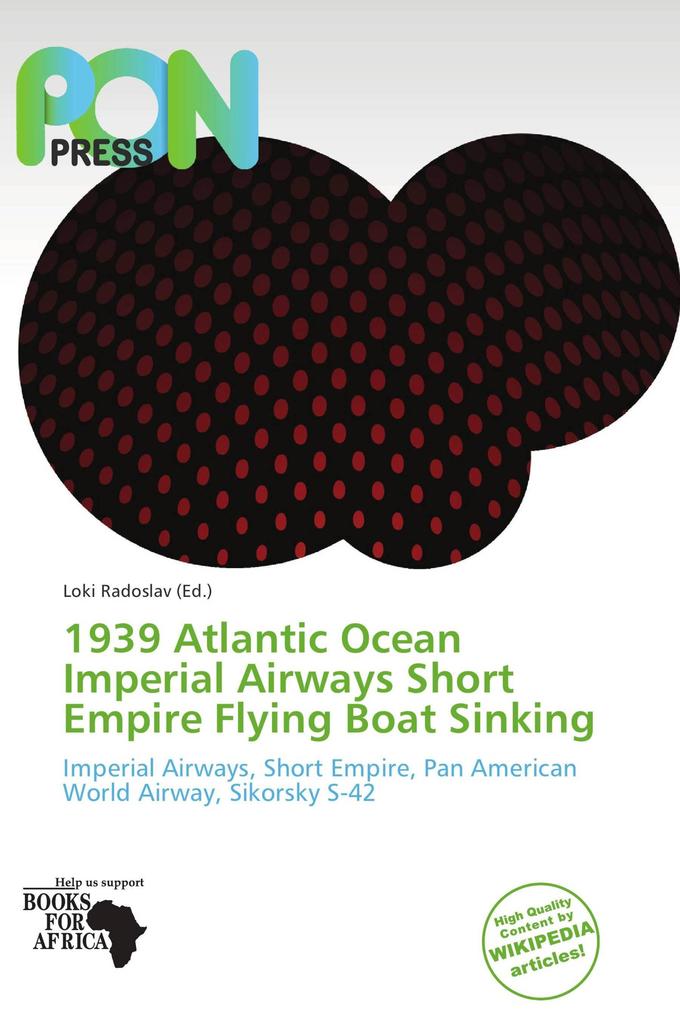 1939 Atlantic Ocean Imperial Airways Short Empire Flying Boat Sinking