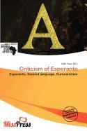 Criticism of Esperanto