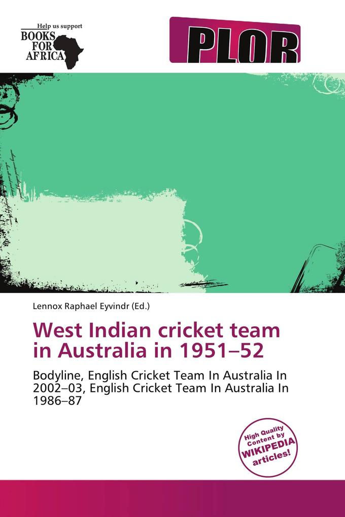West Indian cricket team in Australia in 1951-52