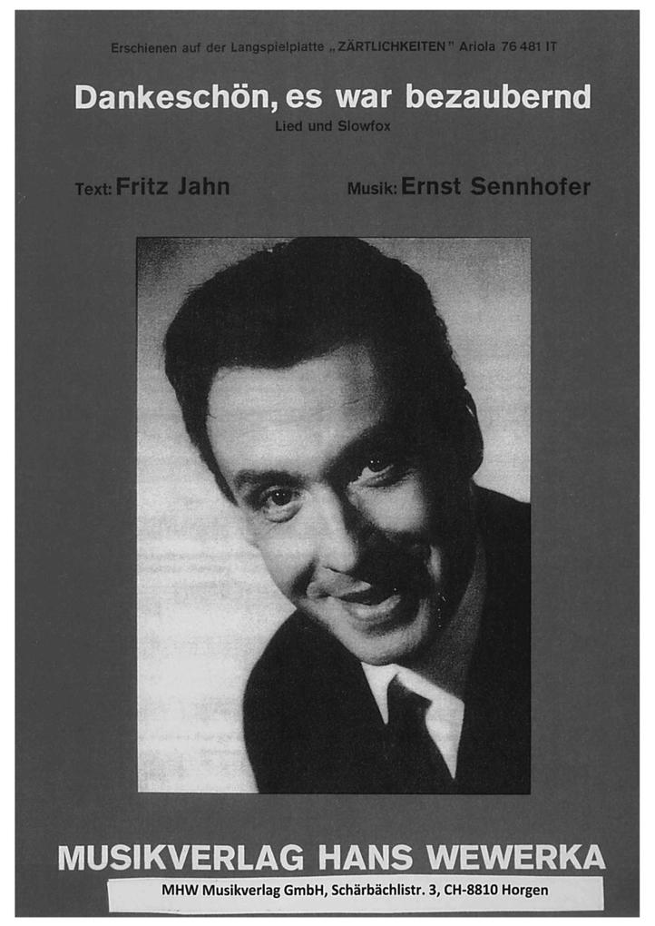 Dankeschön es war bezaubernd - Ernst Sennofer/ Fritz Jahn