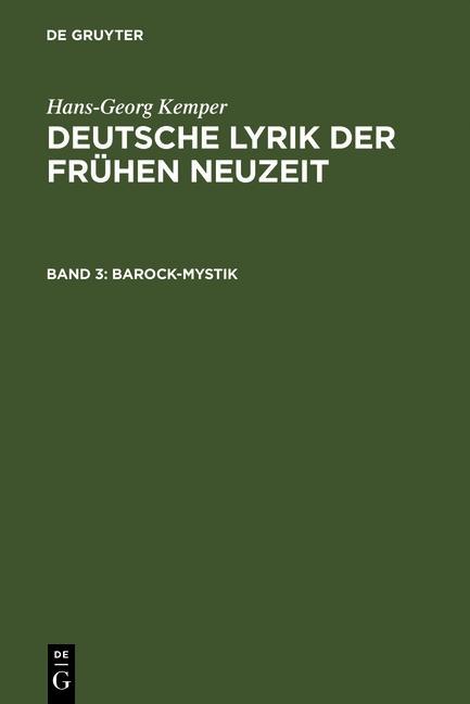 Barock-Mystik - Hans-Georg Kemper