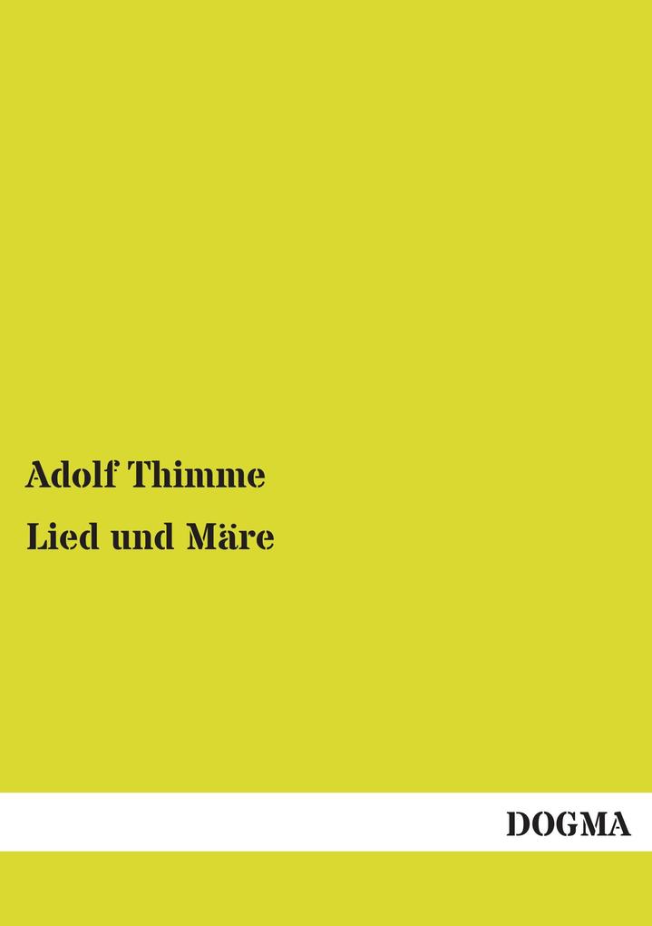 Lied und Märe