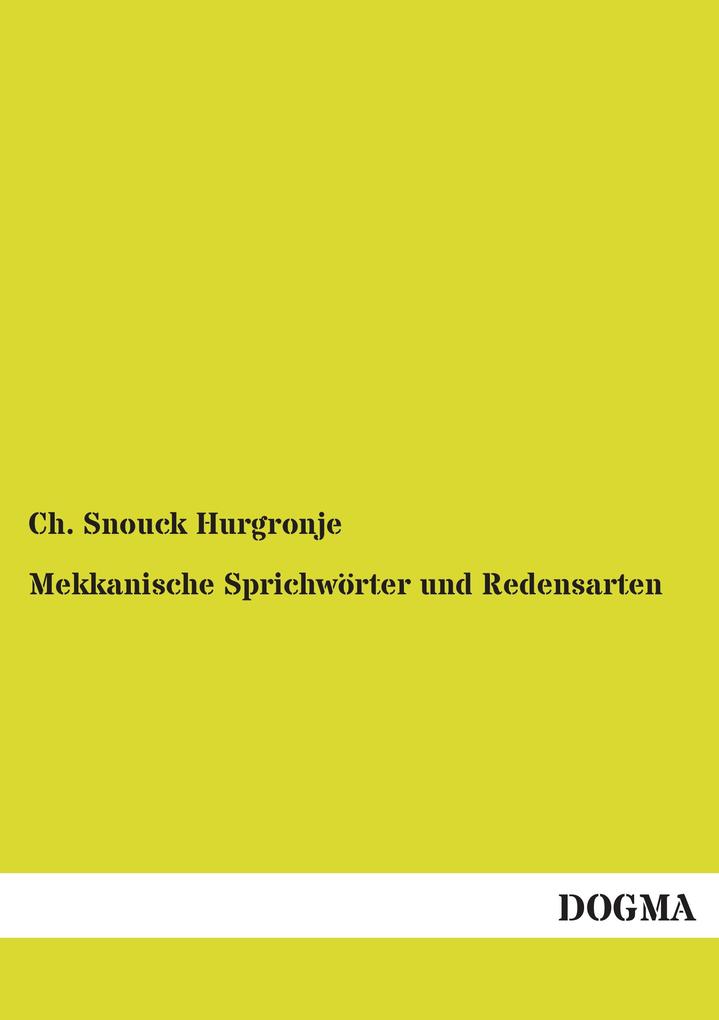 Mekkanische Sprichwörter und Redensarten