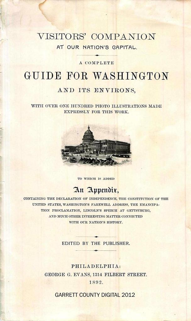 Complete Guide for Washington and Its Environs
