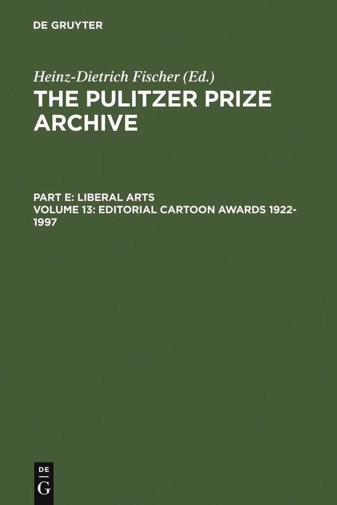 Editorial Cartoon Awards 1922-1997