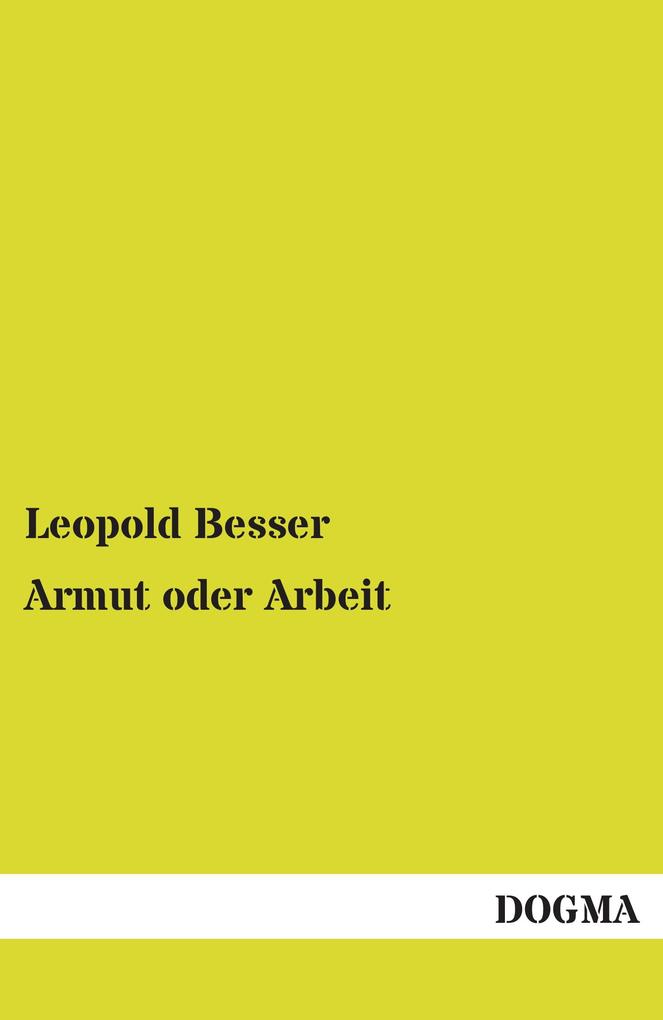 Armut oder Arbeit