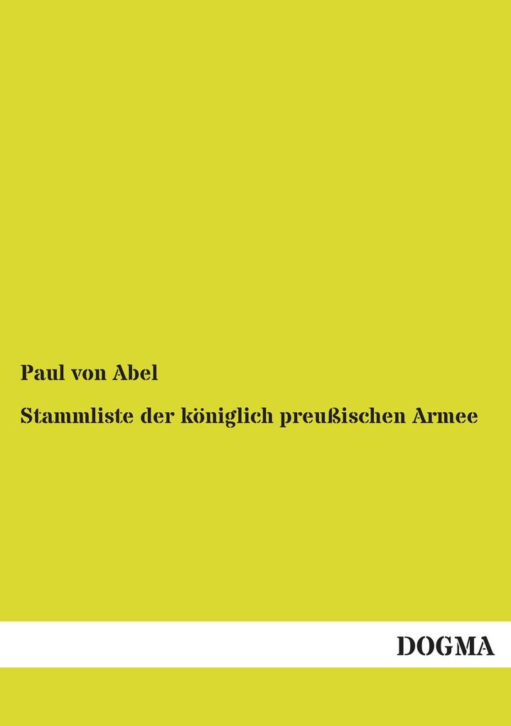 Stammliste der königlich preußischen Armee