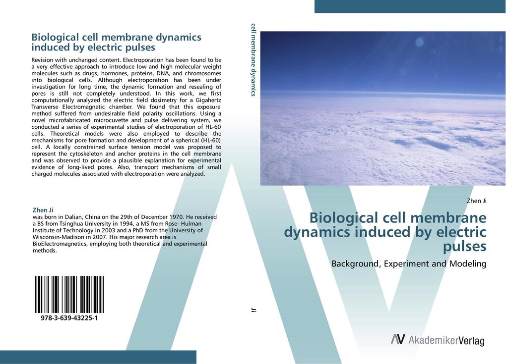 Biological cell membrane dynamics induced by electric pulses