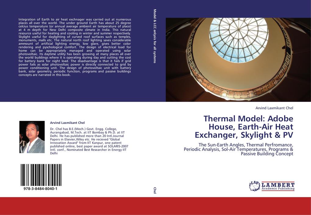 Thermal Model: Adobe House Earth-Air Heat Exchanger Skylight & PV