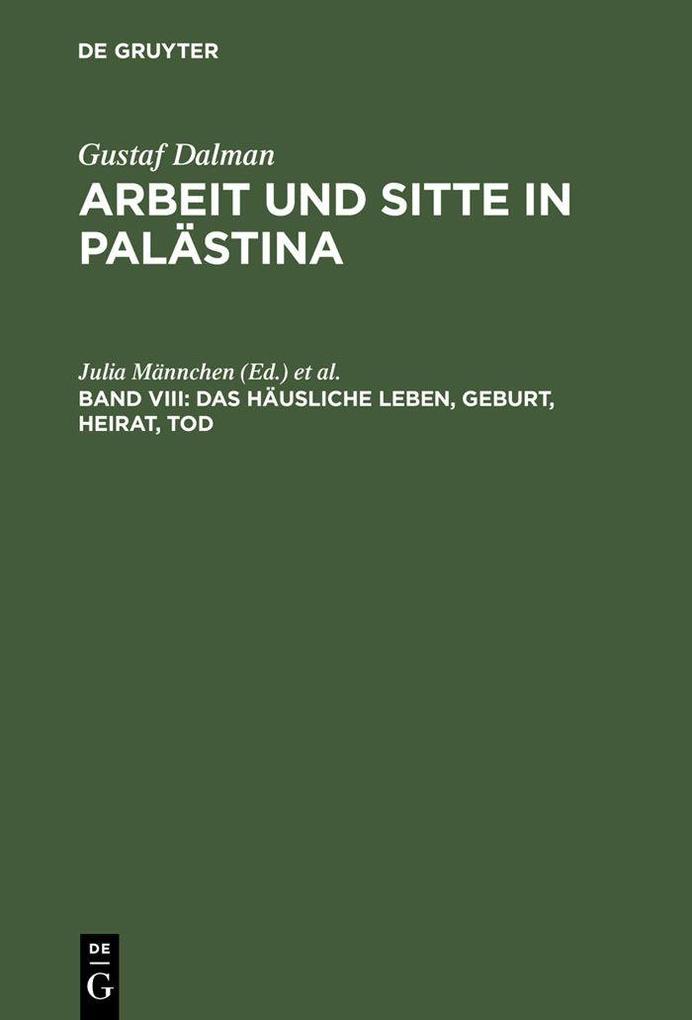 Das häusliche Leben Geburt Heirat Tod