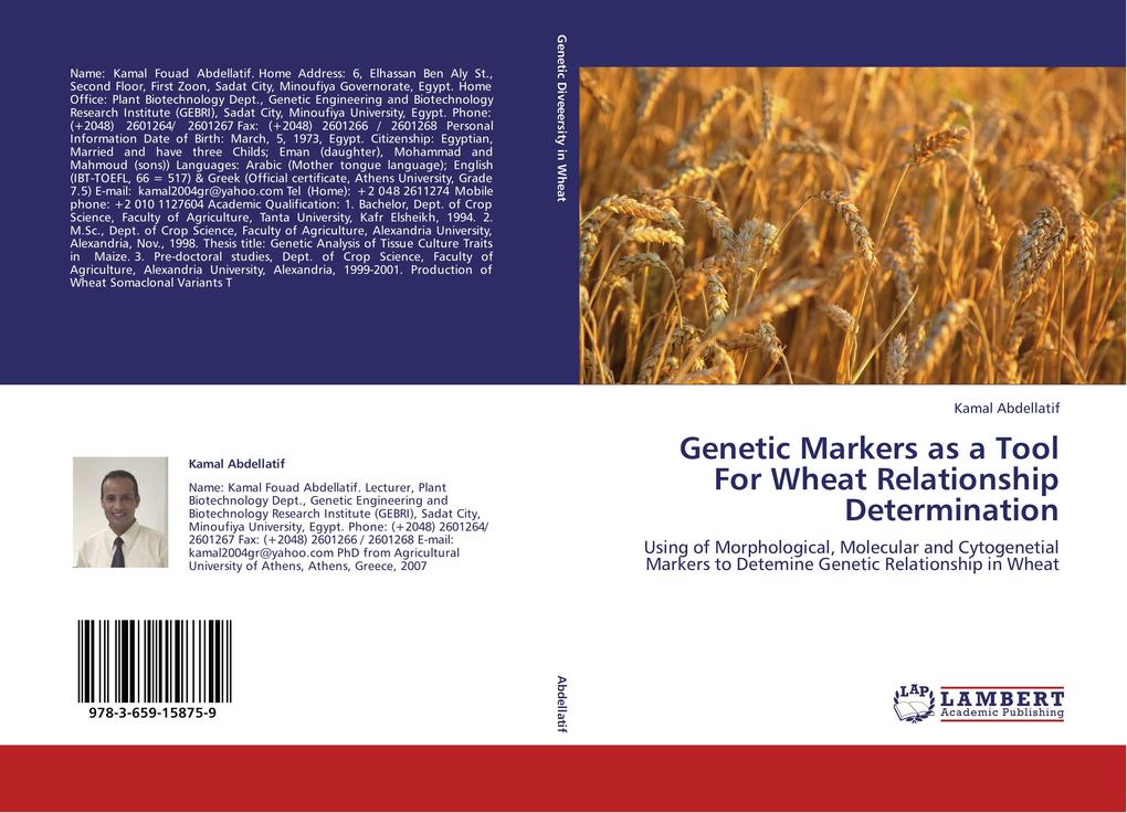 Genetic Markers as a Tool For Wheat Relationship Determination - Kamal Abdellatif