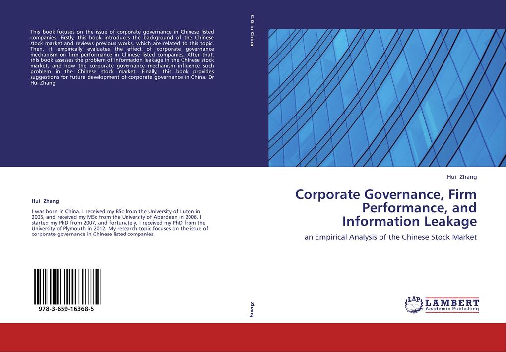 Corporate Governance Firm Performance and Information Leakage