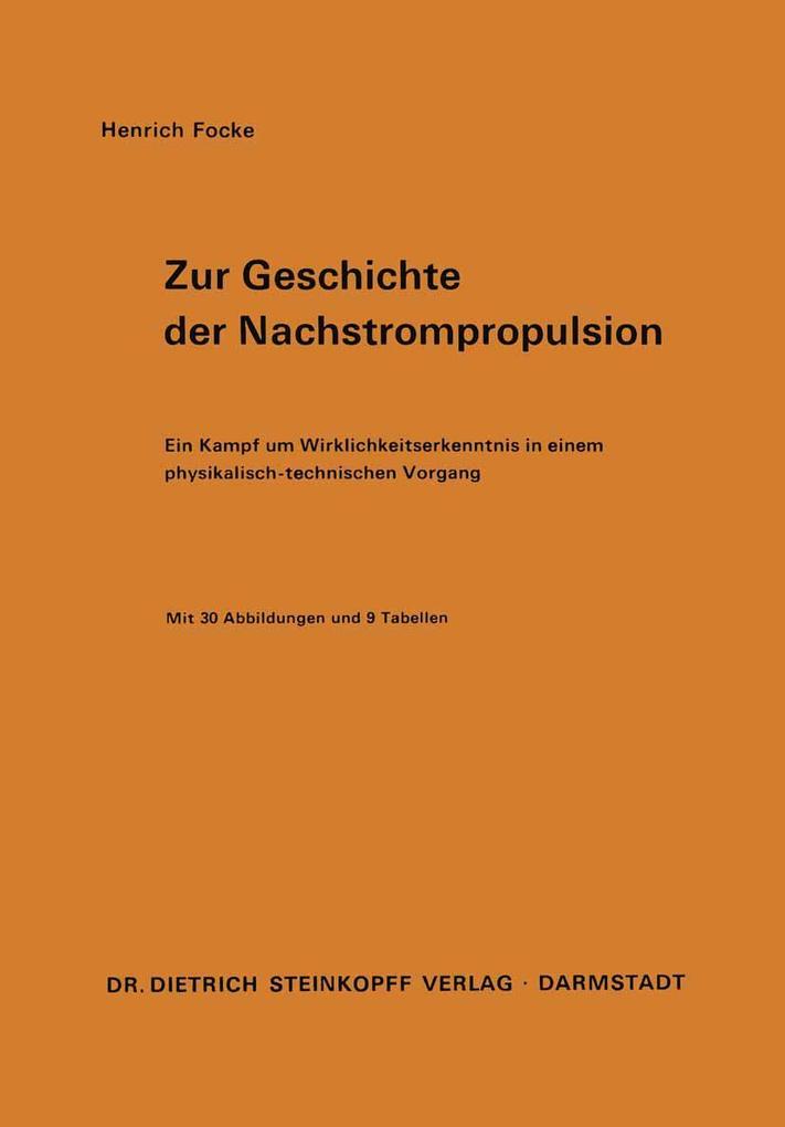 Zur Geschichte der Nachstrompropulsion