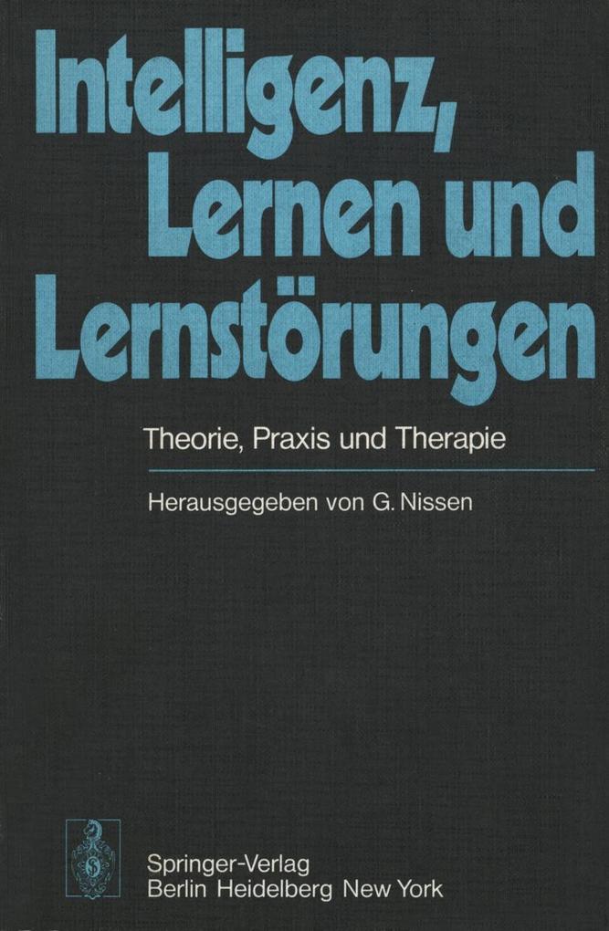 Intelligenz Lernen und Lernstörungen